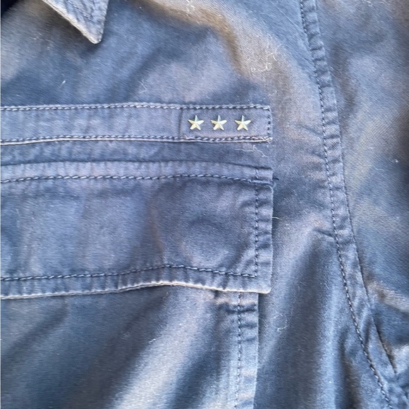 John Varvatos Dark Blue Military Jacket XL - Picture 5 of 5